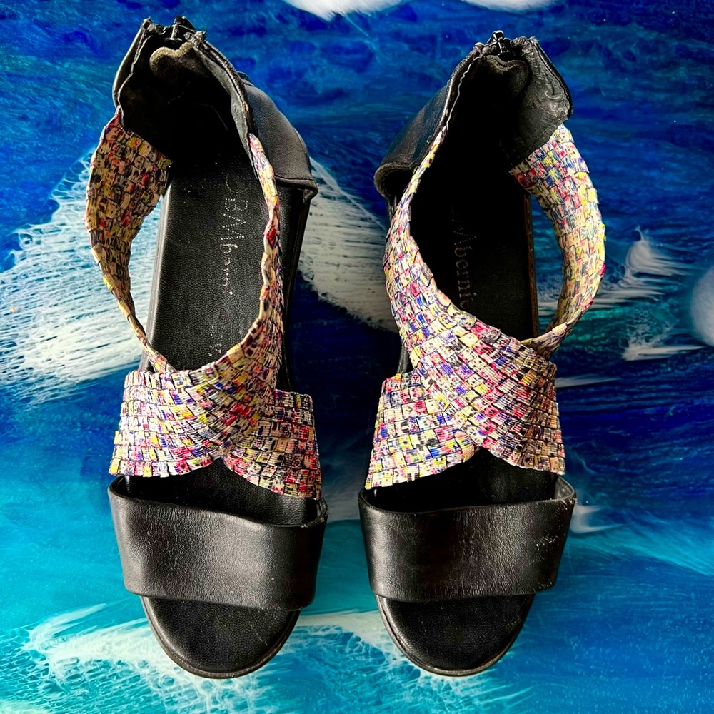 SALE!Womens Bernie Mev Comfi Memory Foam, wrapped Sandals (38-39 | 8) Like NEW!